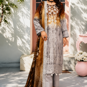 Gull-E-Rukh Ice Dye A-05 Embroidered 3 Piece Suit
